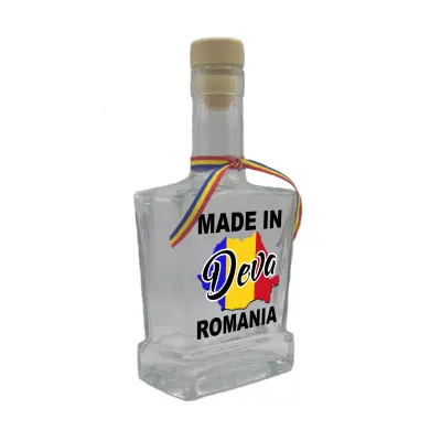 Made in deva romania, sticla cu mesaj plata, 500 ml, model divgs179 06 03